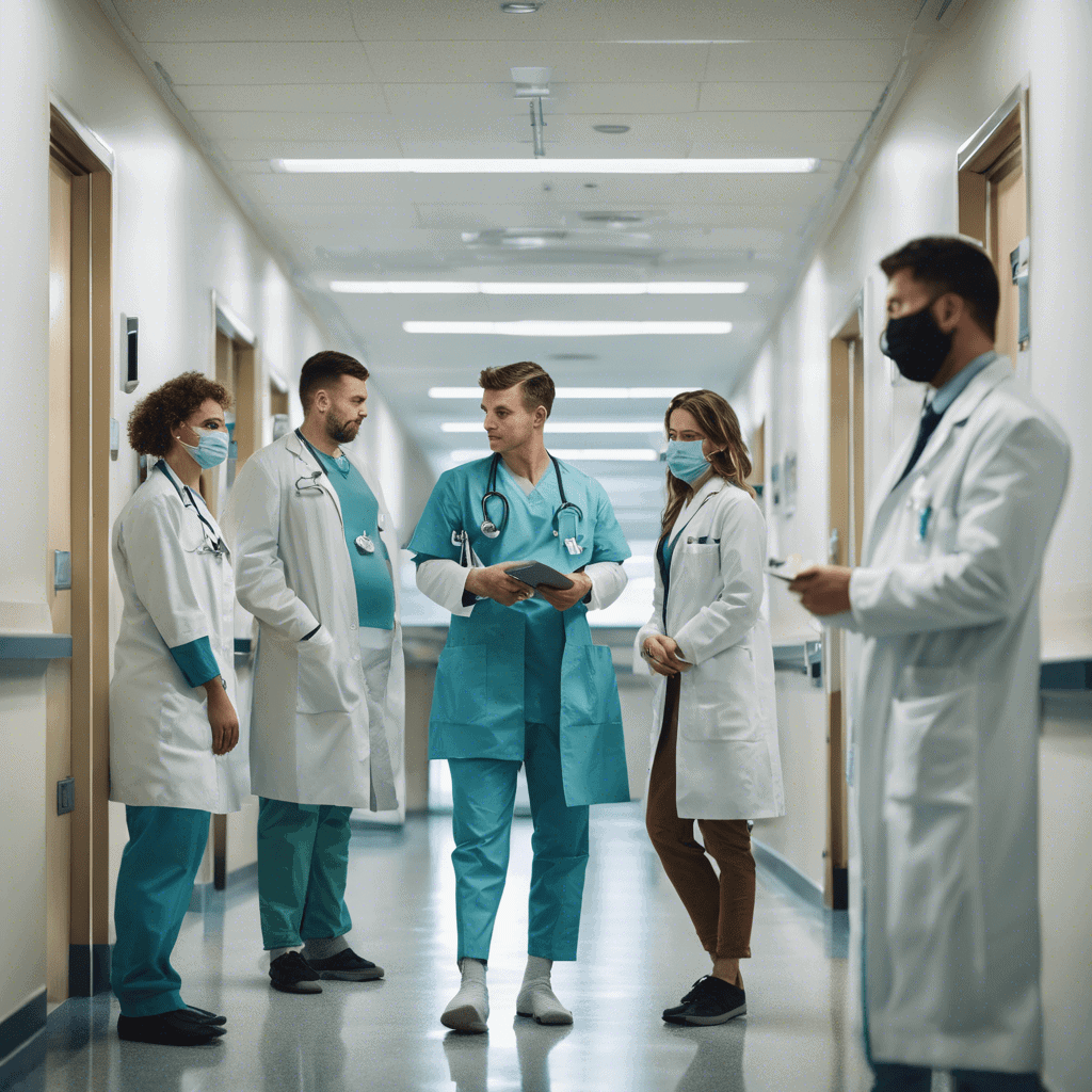 Medical students doing an elective at hospital